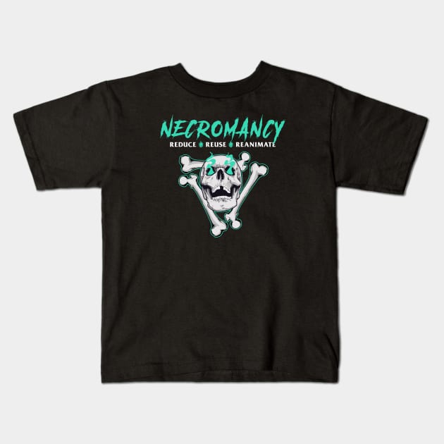 DnD Necromancy Kids T-Shirt by OfficialTeeDreams